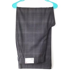 Uniqlo Women’s Gray Plaid Wide Leg Pants XL